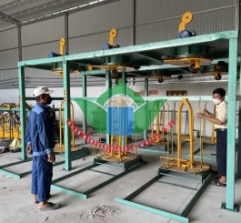 Dây chuyền mạ nhúng nóng thu đứng 